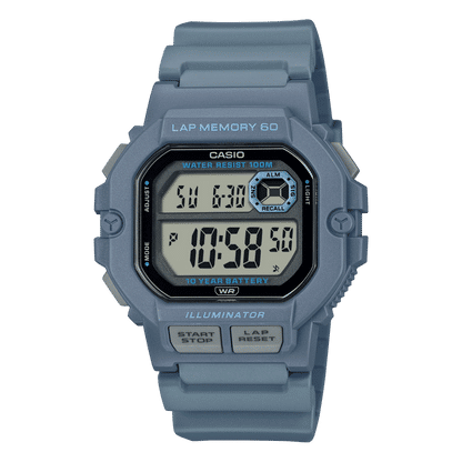 Casio Timeless WS-1400H-2AVEF Herrenuhr • 60-Rundengedächtnis • 100 m Wasserdicht