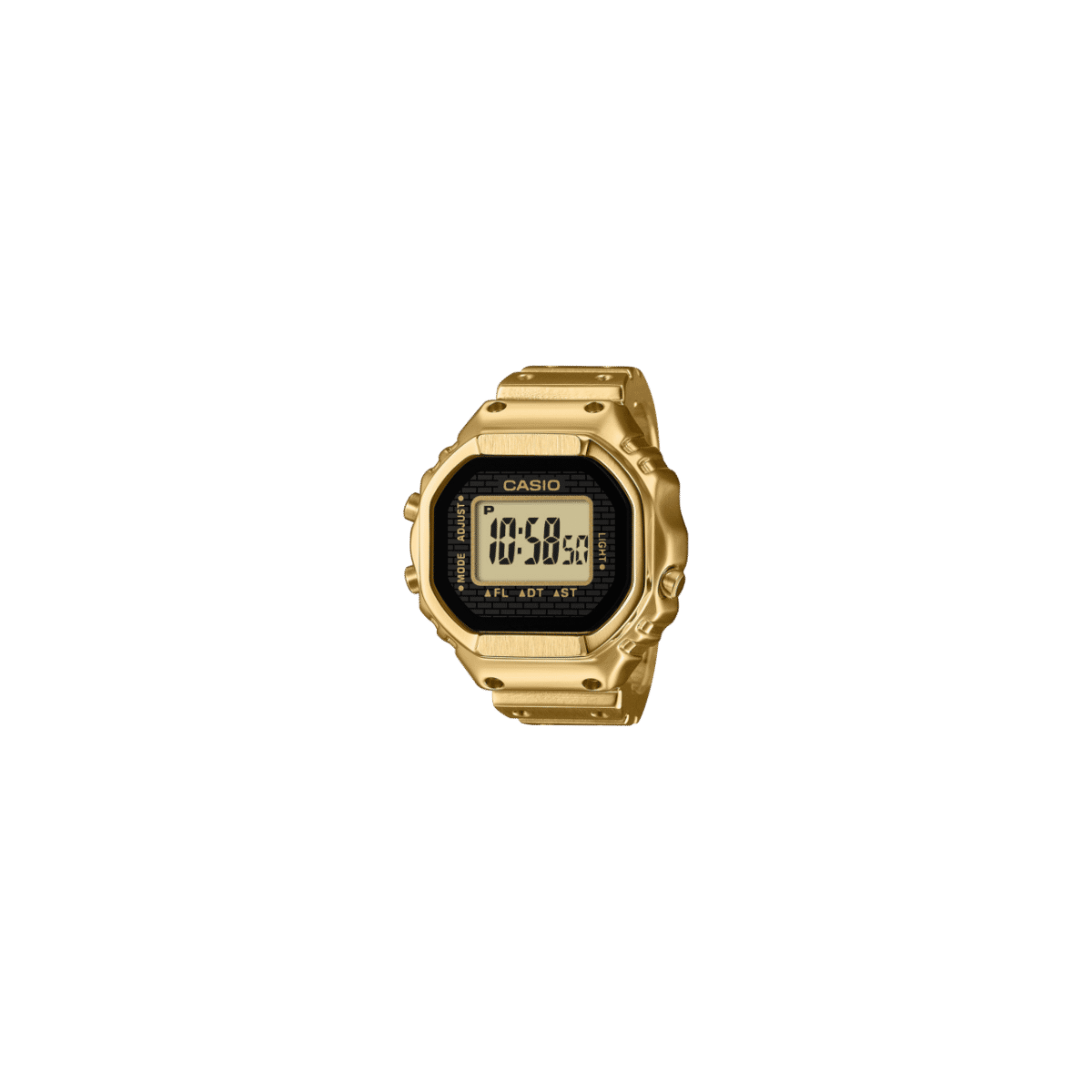Casio CRW-001G-9ER Ringuhr Digital Goldfarben • Goldionenbeschichtung • Dual-Zeit & Stoppuhr