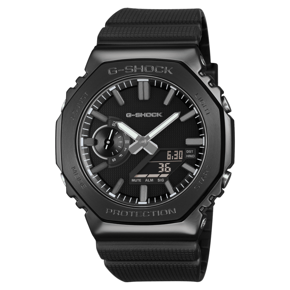 Casio G-SHOCK GM-2100LXB-1AER Herrenuhr • Mattschwarzes Zifferblatt • Bio-Harz-Armband