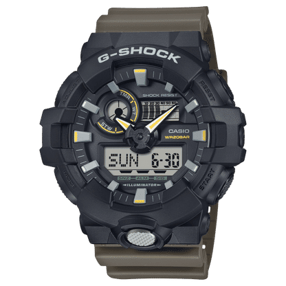 Casio GA-710TU-1A3ER G-Shock Classic Herrenuhr Beige • Stoßfest & 20 bar • Analog-Digital