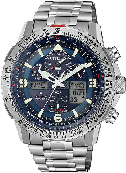 Citizen Promaster Sky JY8100-80L Herrenuhr • Super Titanium • Eco-Drive & Funk