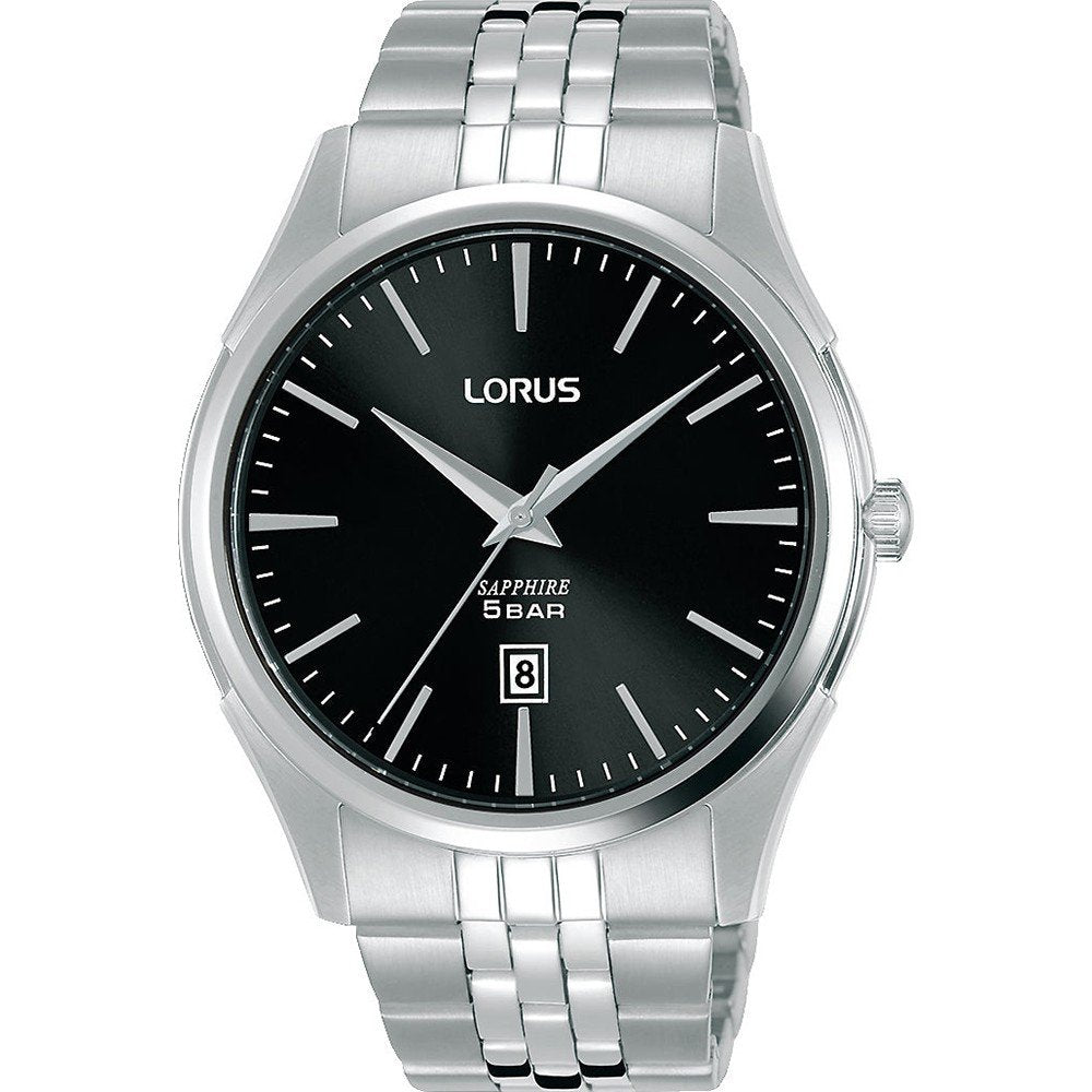 Lorus Classic RH945NX5 Herren Armbanduhr • Saphirglas • Edelstahlarmband