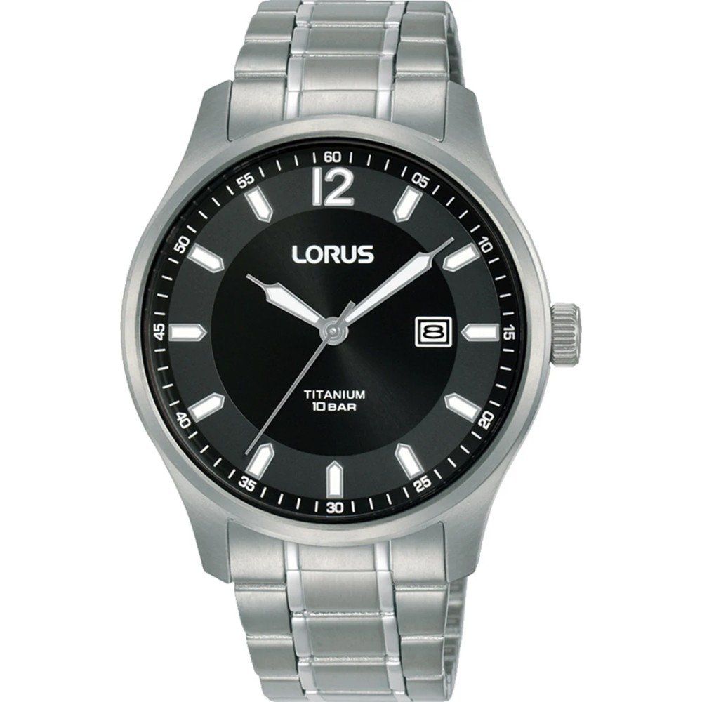 Lorus Classic RH995QX9 Herren Armbanduhr • Titan-Gehäuse und -Armband • Mineralglas