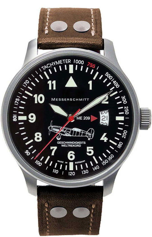 Messerschmitt ME-209 Herrenuhr • Made in Germany • Flieger