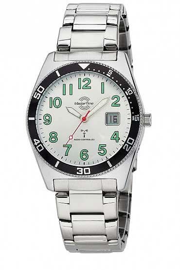 Master Time Super Power MTGA-10859-41M Herrenuhr • Funk-Präzision • Edelstahl-Design