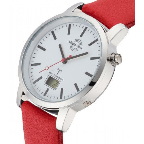 Master Time MTGA-10917-11L Herren Funkarmbanduhr Rot • Mineralglas • Ewiger Kalender, Bild 2