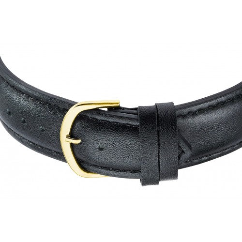 Master Time Sprechende Uhr MTGA-10940-12L Herren Armbanduhr Goldfarben/Schwarz • Sprachansage auf Knopfdruck •