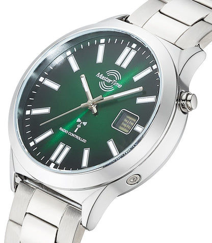 Master Time Super Power MTGA-10944-81M Herren Armbanduhr Grün • Funkuhrwerk • Analog-Digital-Anzeige, Bild 2