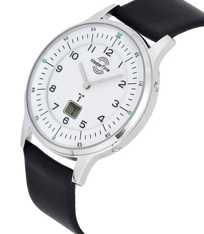 Master Time Slim MTGS-10657-70L Herren Armbanduhr Silber • Funkuhr mit Datumsanzeige • Mineralglas, Bild 2