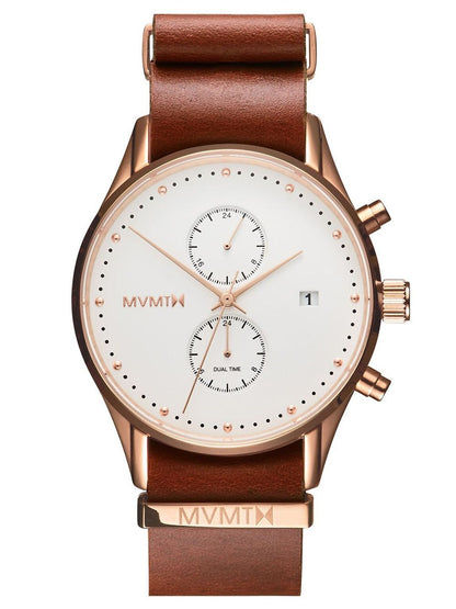 MVMT Voyager MV01-RGNA2 Herrenuhr Roségold • Mineralglas • 10 ATM Wasserdicht