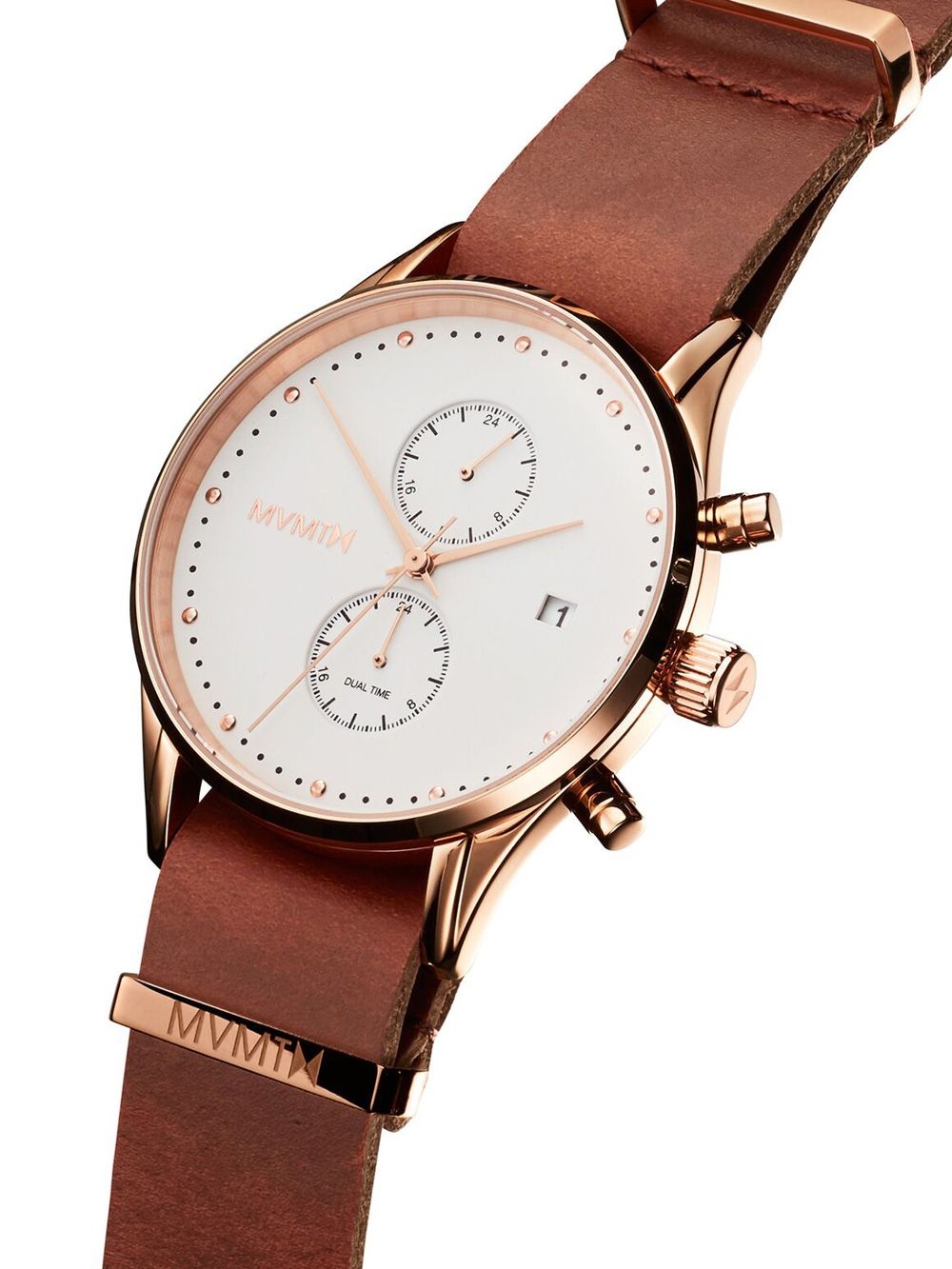 MVMT Voyager MV01-RGNA2 Herrenuhr Roségold • Mineralglas • 10 ATM Wasserdicht, Bild 2
