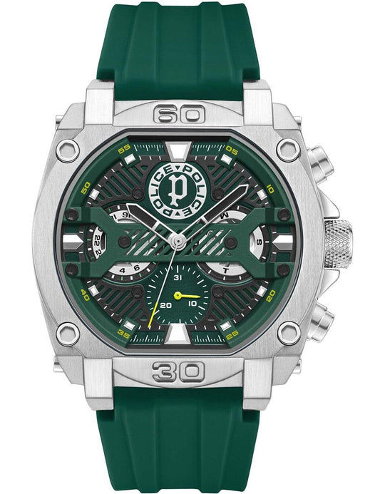 Police Norwood PEWGQ0040002 Herrenuhr Grün • Mineralglas • Quarzwerk