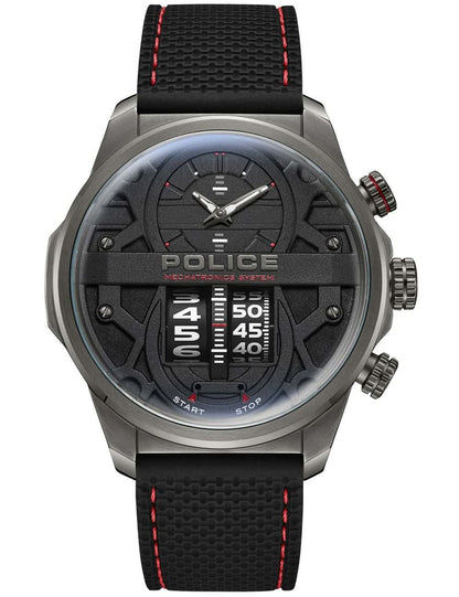 Police Rotocrom PEWJM0006505 Herrenuhr Schwarz • Mechatronischer Chronograph • Edelstahlgehäuse 44 mm