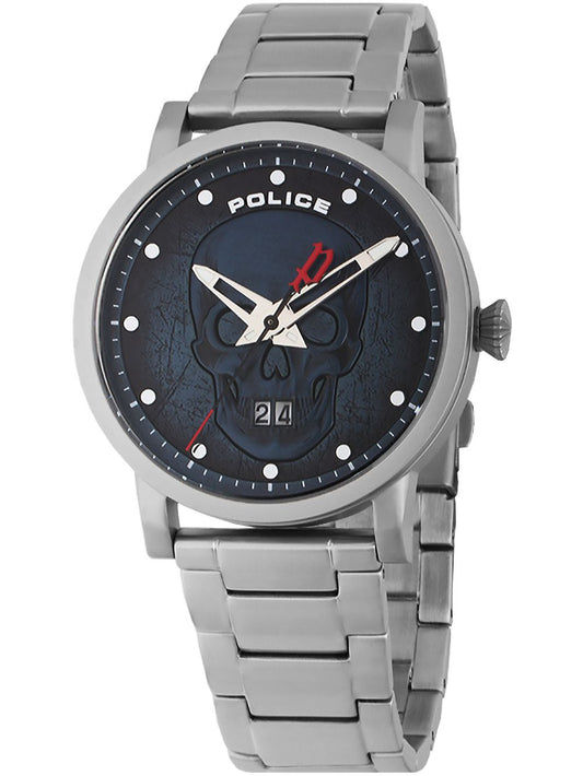 Police Collin PL15404JS.03MA Herrenuhr Silber • Quarzwerk • 43 mm Gehäuse