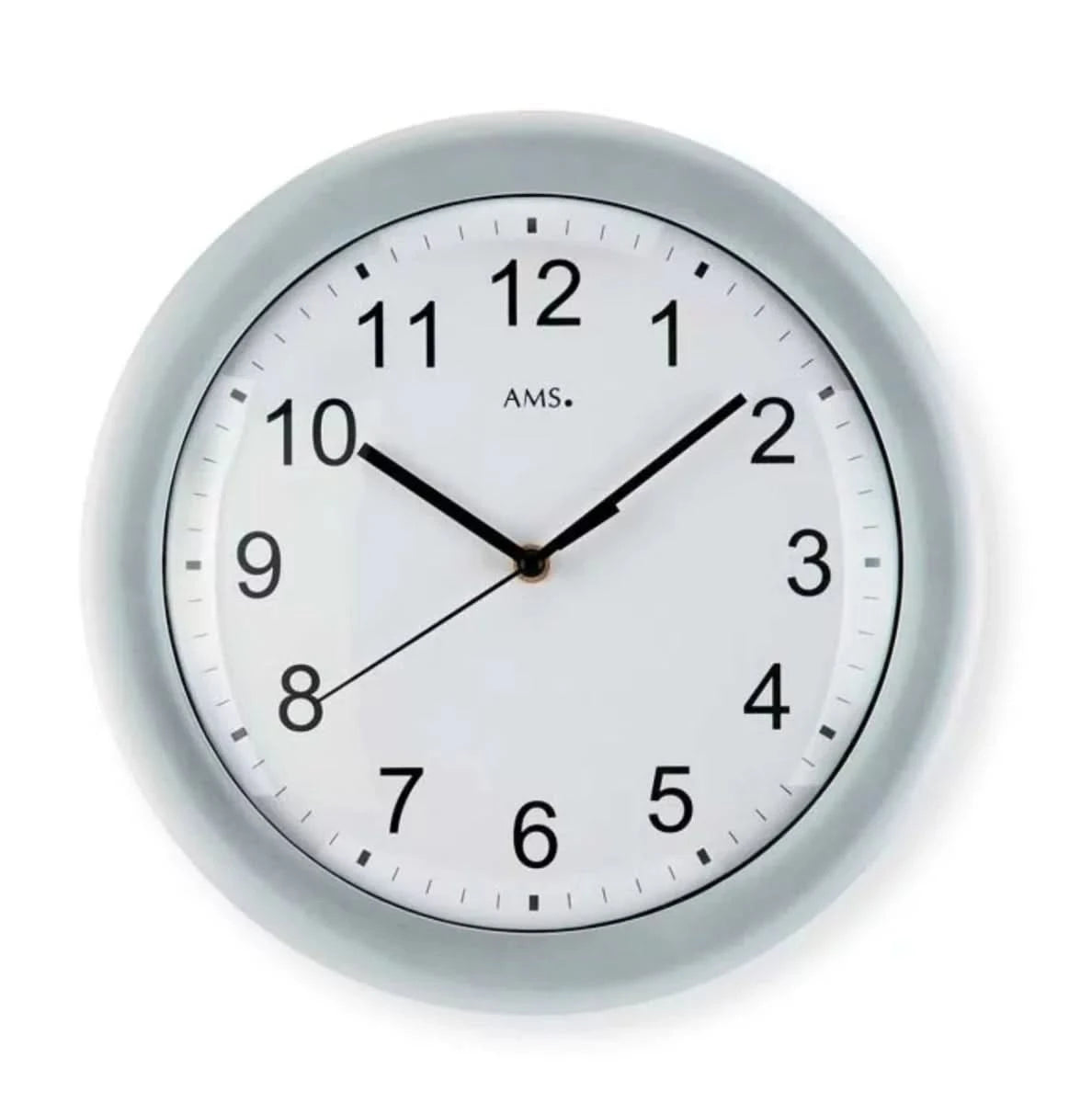 AMS Wanduhr 30x30x4 cm Kunststoff • Modern • Geräuschlos