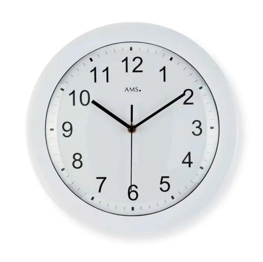AMS Wall Clock 30x30x4 cm Plastic • Radio-controlled • Modern Design