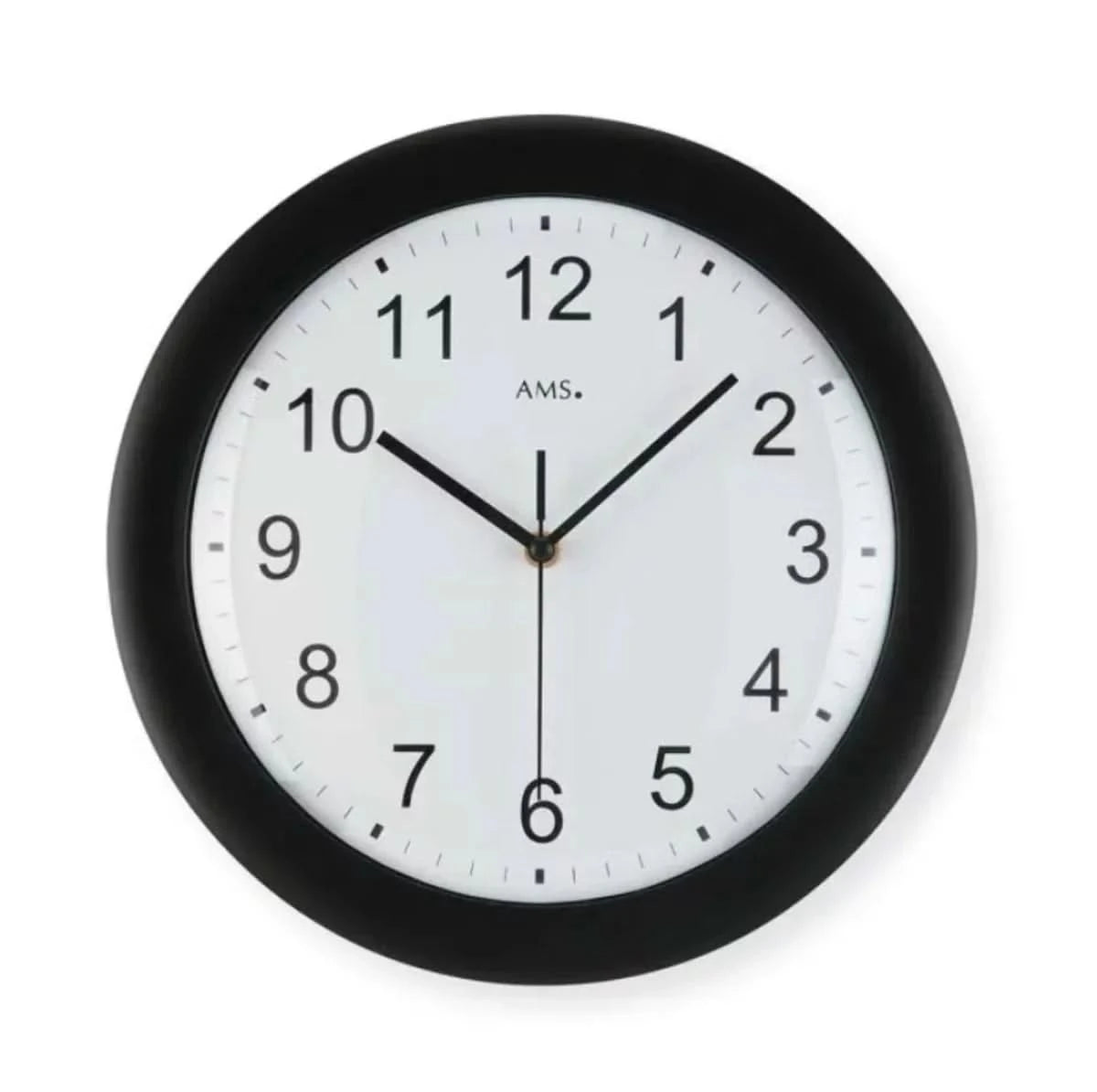 AMS Wanduhr 30x30x4 cm Kunststoff • Funkgesteuert • Modernes Design