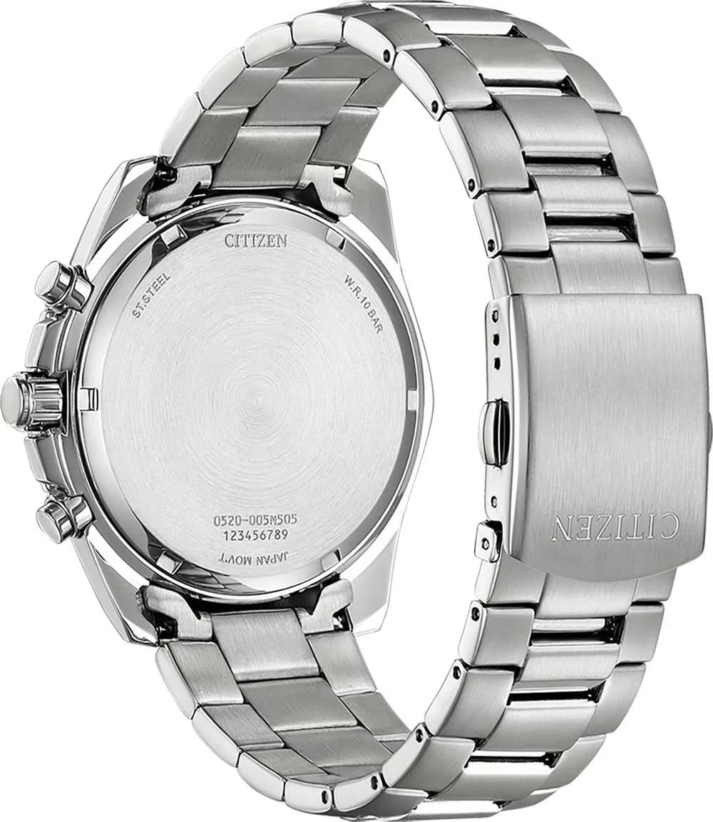 Citizen AN8201-57L Herrenuhr • Chronograph • Blaues Zifferblatt