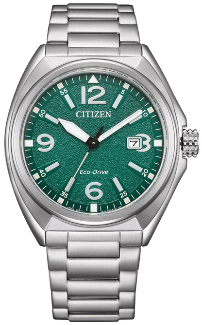 Citizen AW1571-76X Men's Watch • Eco-Drive Solar Powered • 10 Bar Water Resistance