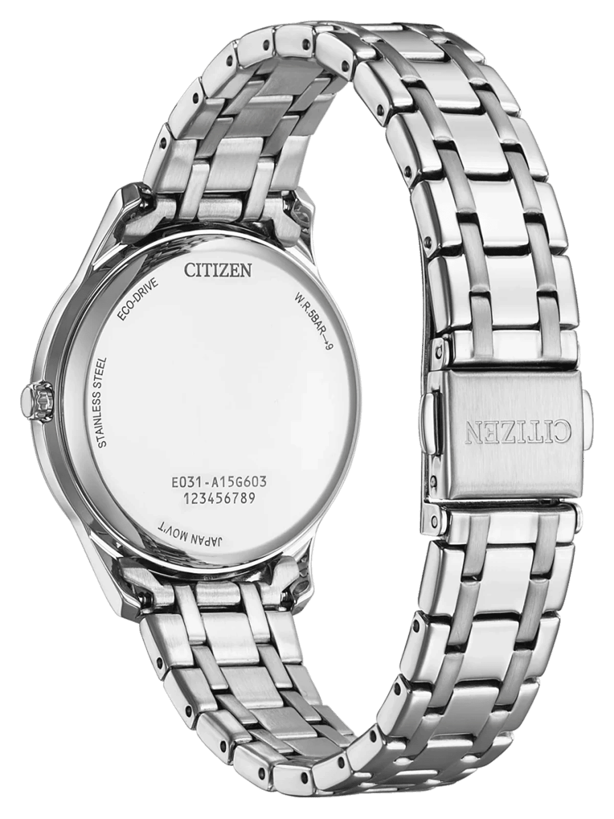 Citizen Elegant EM0411-71A Damenuhr • Umweltfreundlicher Eco-Drive • Kratzfestes Saphirglas