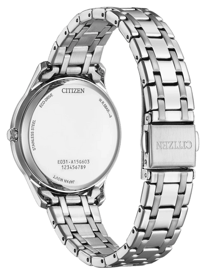Citizen Elegant EM0411-71A Damenuhr • Umweltfreundlicher Eco-Drive • Kratzfestes Saphirglas