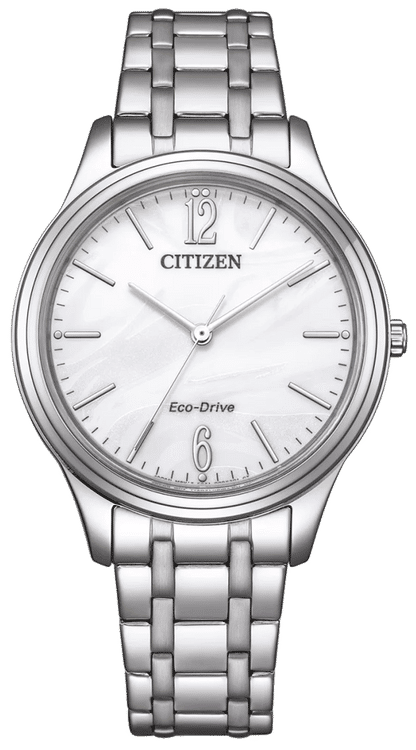 Citizen Elegant EM0411-71A Damenuhr • Umweltfreundlicher Eco-Drive • Kratzfestes Saphirglas