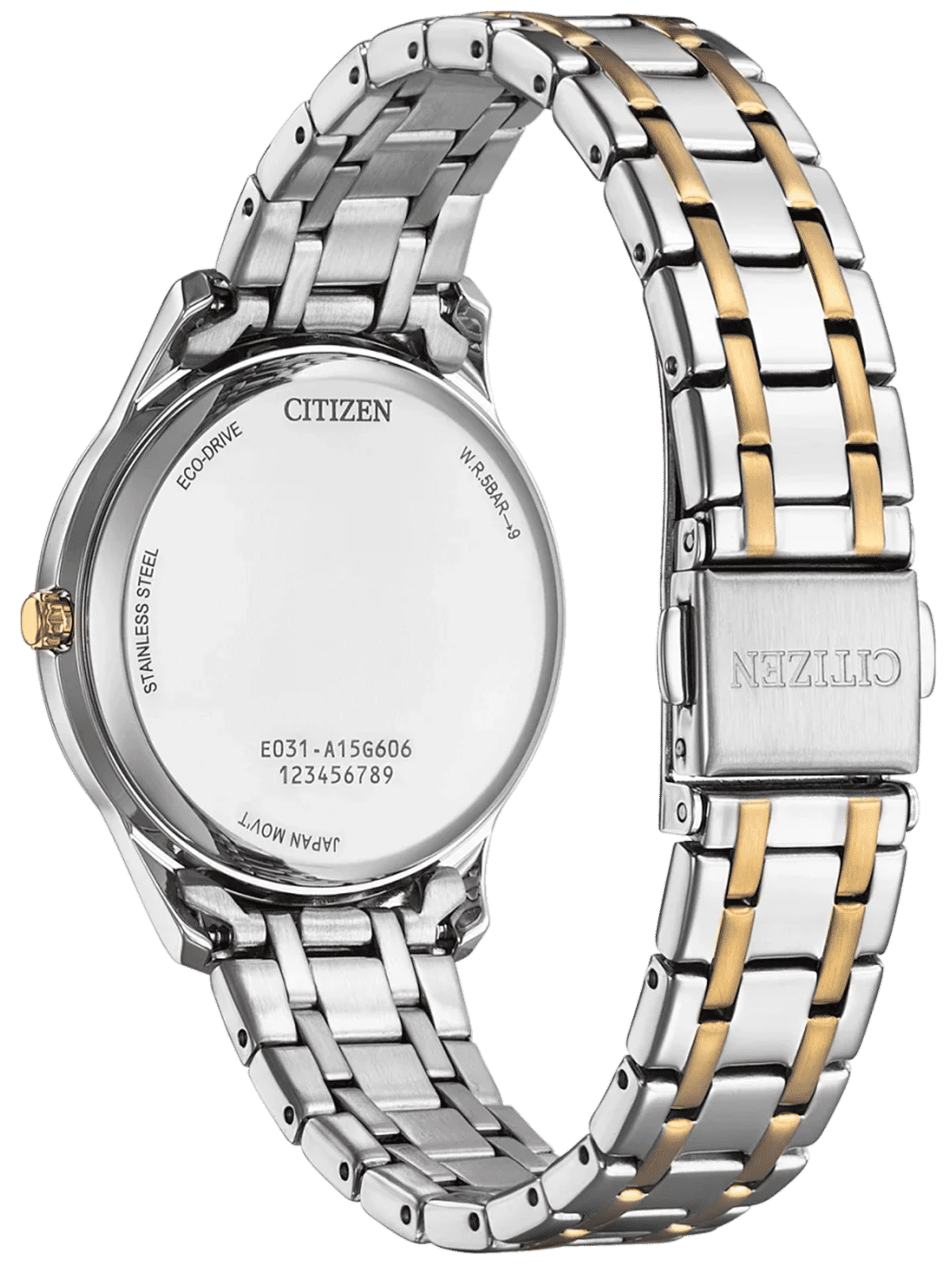 Citizen EM0416-78A Damenuhr • Eco-Drive • Bicolor-Design