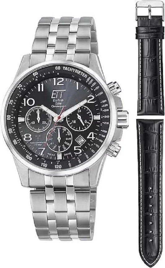 Eco Tech Time Professional EGS-11610-22MS Herrenuhr • Funk-Solar • 10 Bar