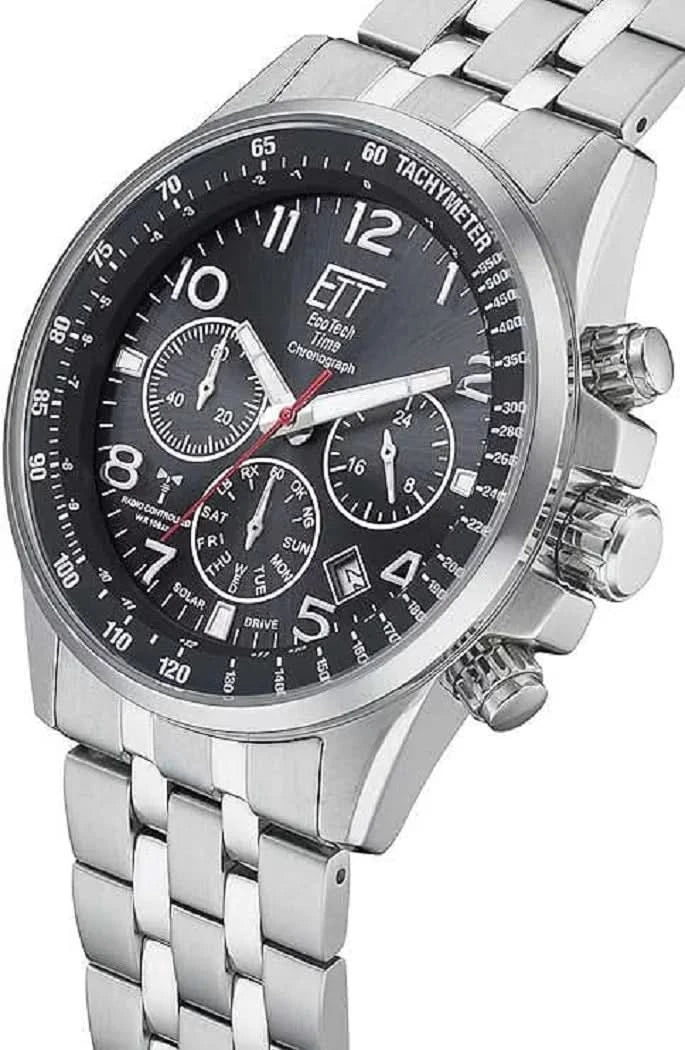 Eco Tech Time Professional EGS-11610-22MS Herrenuhr • Funk-Solar • 10 Bar