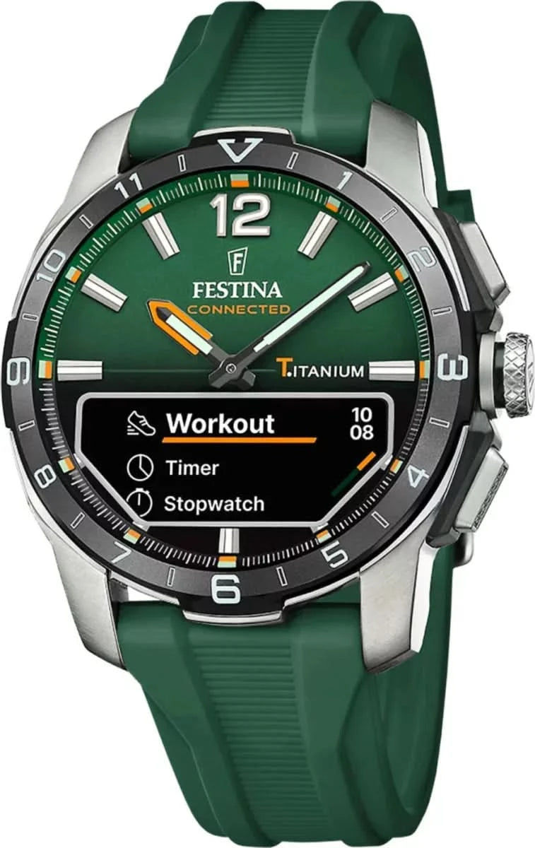 Festina Connected D F23000/2 Herrenuhr • Robustes Titan • Saphirglas