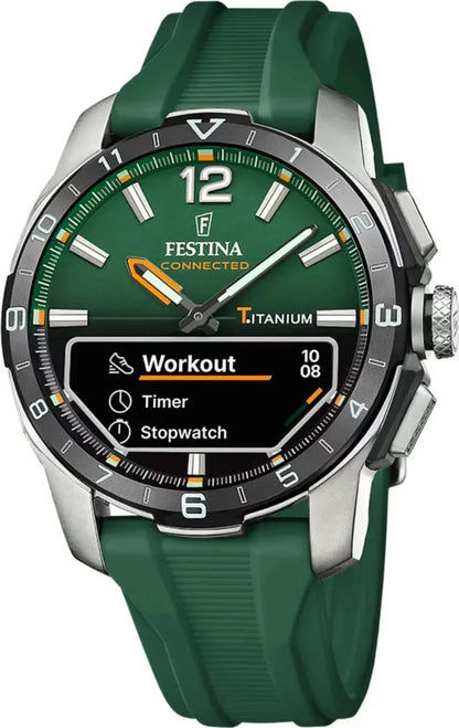 Festina Connected D F23000/2 Herrenuhr • Robustes Titan • Saphirglas