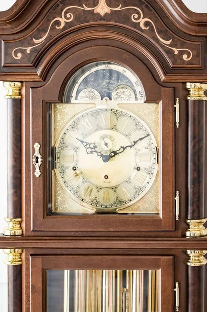 Hermle Standuhr 206x62x36 cm Holz • Triple Chime • Mondphase