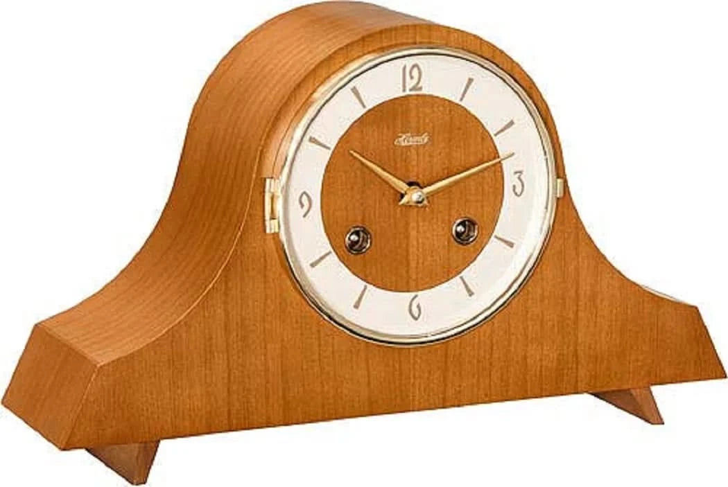 Hermle Tischuhr 19x31,5x11 cm Holz • 8-Tage Schlagwerk • Arabische Ziffern