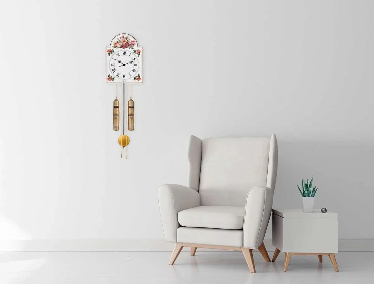 Hermle Wall Clock 62x29x21 cm Wood • Mechanical Movement • Half-hour Strike