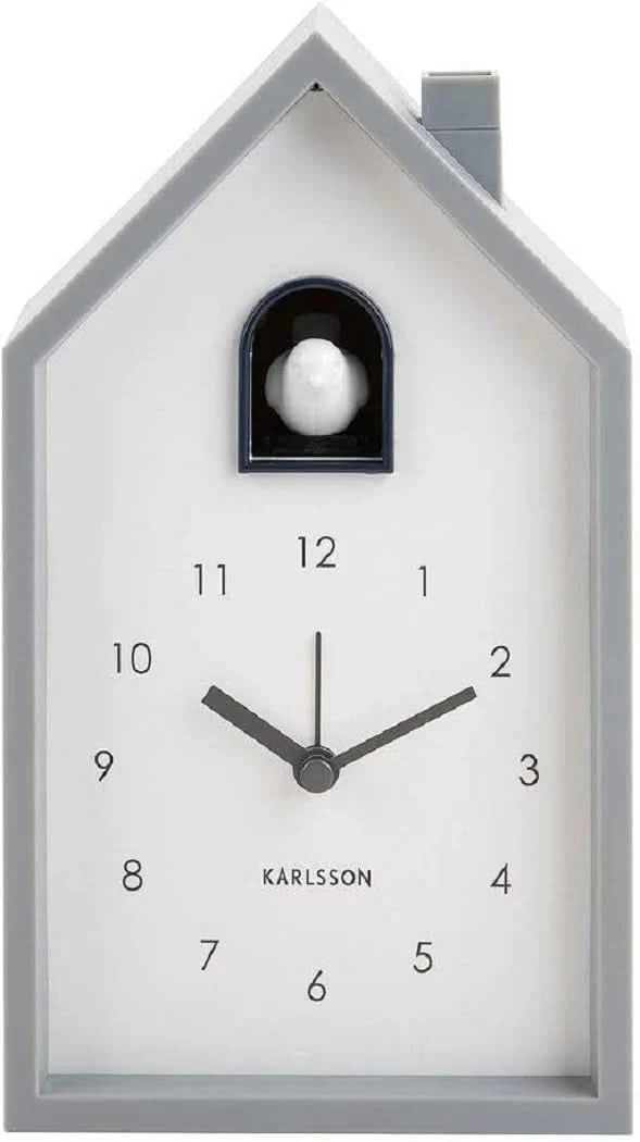 Karlsson Modern Cuckoo Wecker 20x12x6cm Kunststoff • Zwitschernder Vogel • Kuckucksruf Alarm