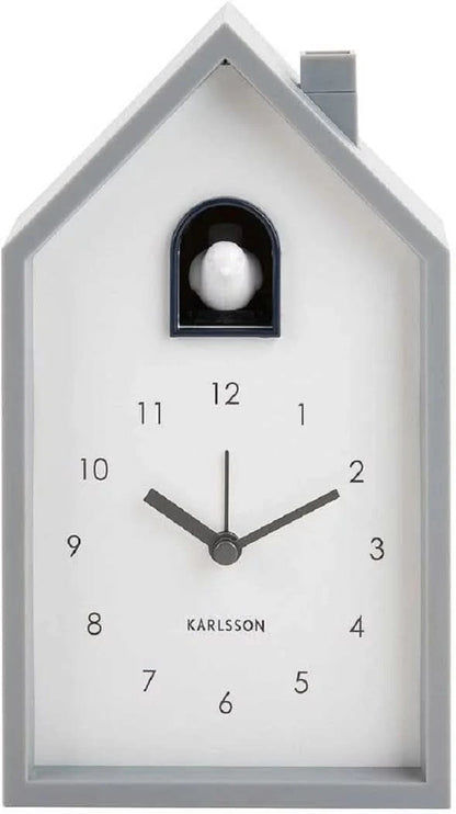 Karlsson Modern Cuckoo Wecker 20x12x6cm Kunststoff • Zwitschernder Vogel • Kuckucksruf Alarm