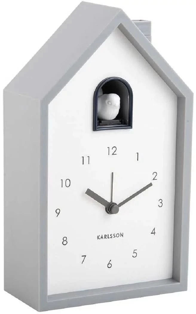 Karlsson Modern Cuckoo Wecker 20x12x6cm Kunststoff • Zwitschernder Vogel • Kuckucksruf Alarm