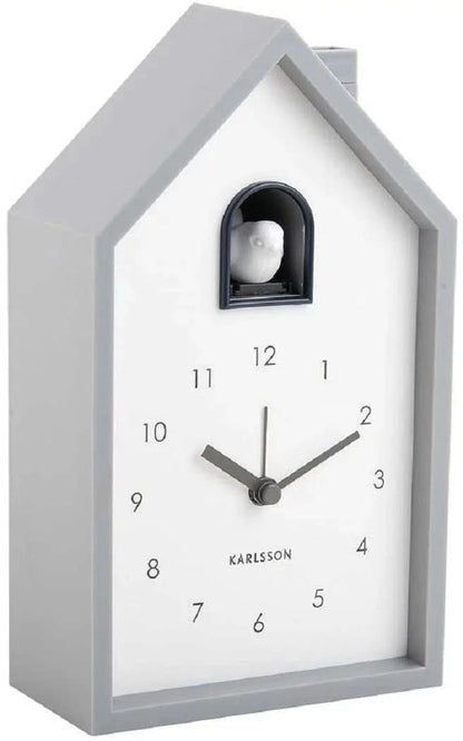 Karlsson Modern Cuckoo Wecker 20x12x6cm Kunststoff • Zwitschernder Vogel • Kuckucksruf Alarm