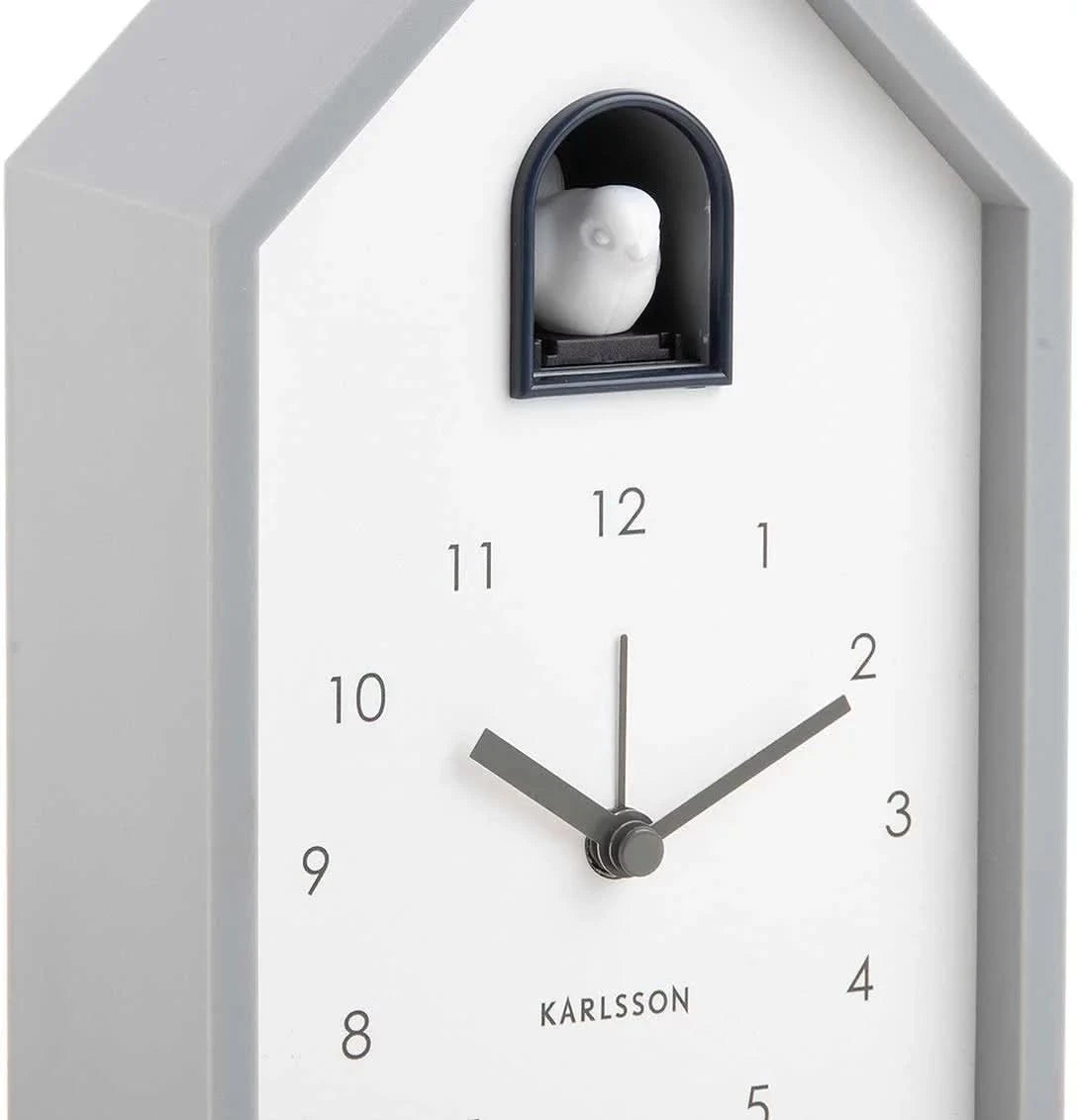 Karlsson Modern Cuckoo Wecker 20x12x6cm Kunststoff • Zwitschernder Vogel • Kuckucksruf Alarm