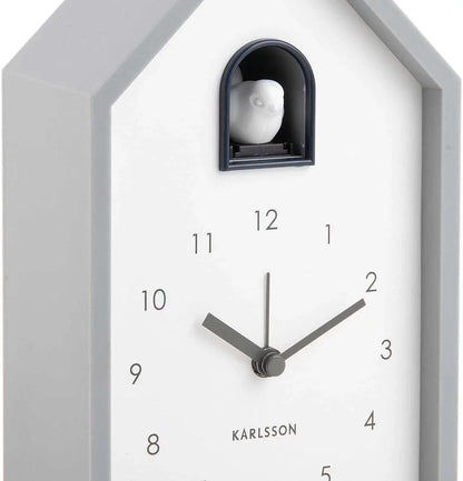 Karlsson Modern Cuckoo Wecker 20x12x6cm Kunststoff • Zwitschernder Vogel • Kuckucksruf Alarm