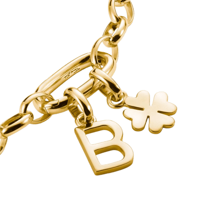 Thomas Sabo Charm-Anhänger, Glücksklee, 18k vergoldet