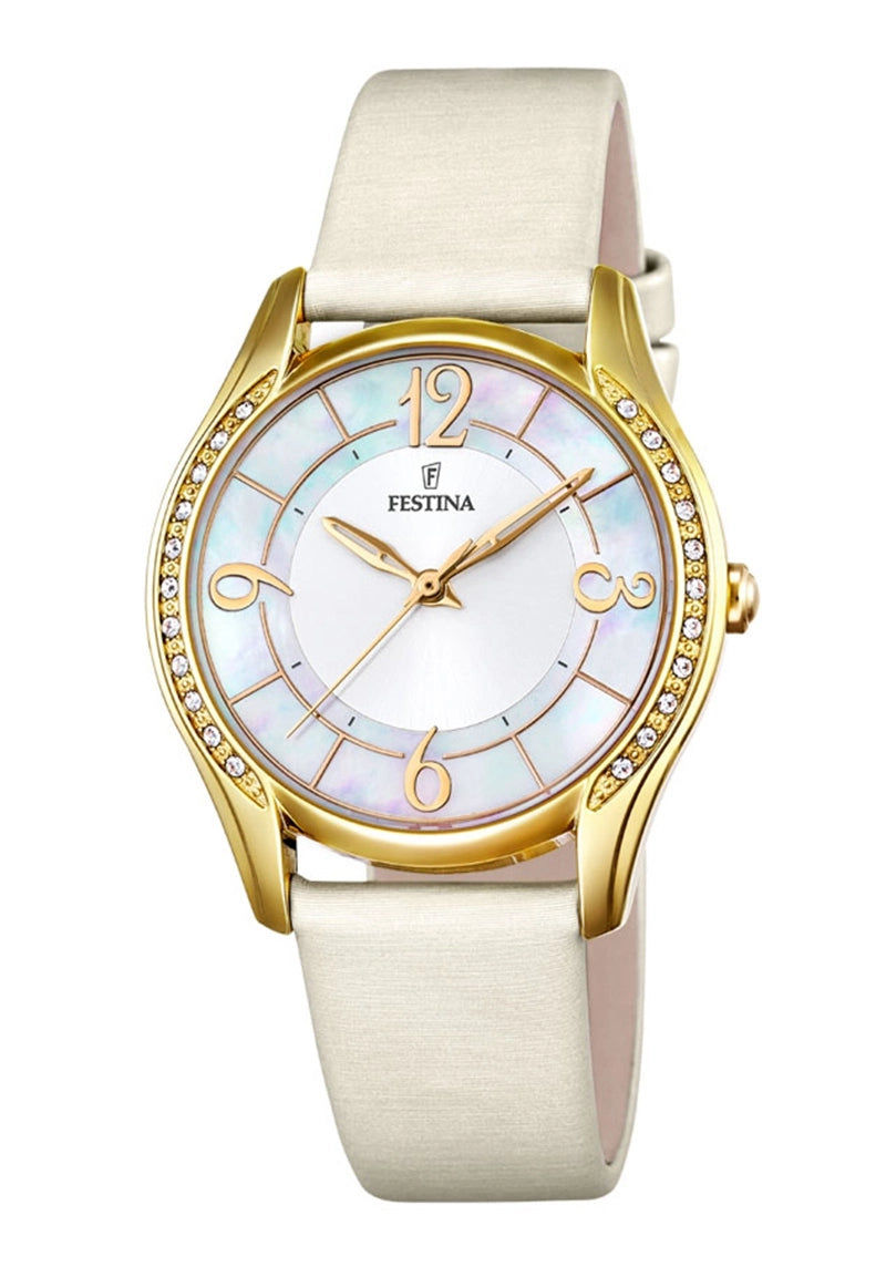 Festina Klassik F20438/2 Damenuhr Silber • Mineralglas • 10 BAR Wasserdicht