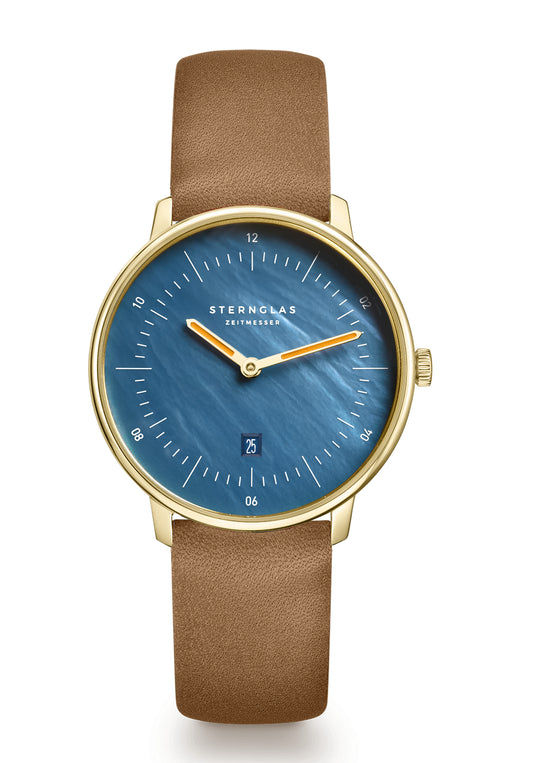 Sternglas Naos XS S01-NDP07-MI07 Damen Armbanduhr Blau • Perlmutt-Zifferblatt • Saphirglas
