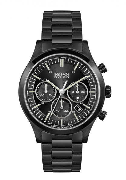 BOSS Metronome Herrenuhr • Chronograph • Mineralglas
