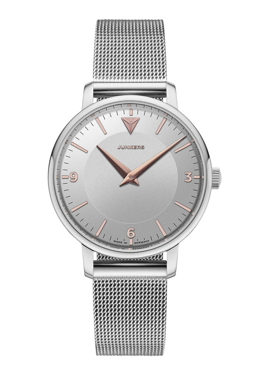 Junkers Therese 36 901.01.01 Damenuhr Blau • Gewölbtes Mineralglas • Elegantes Quarzwerk