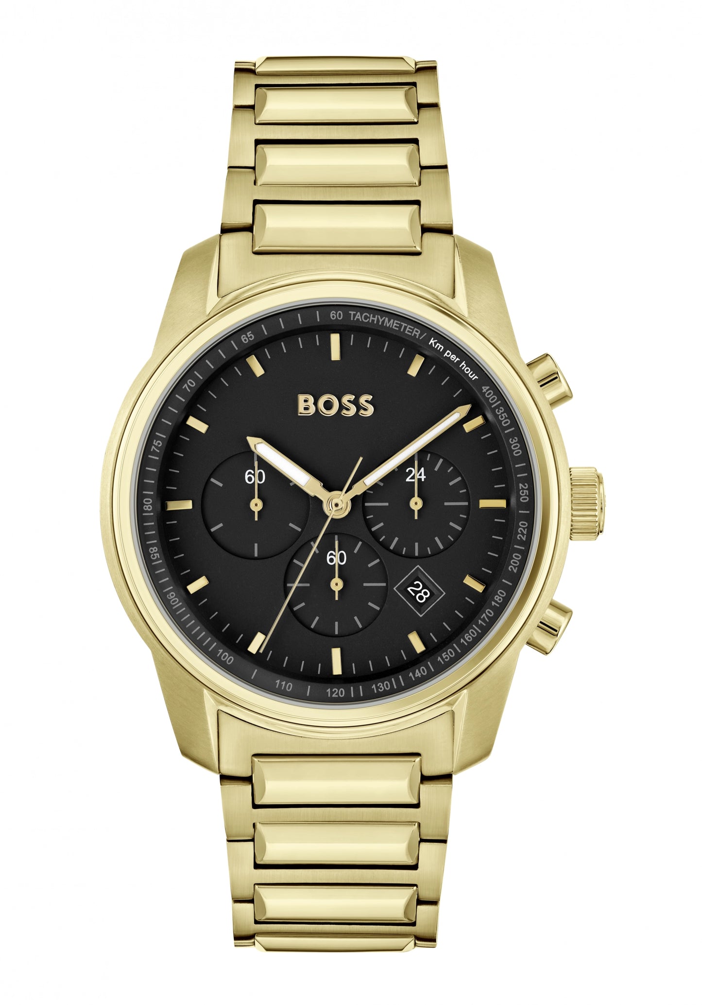 BOSS Trace 1514006 Herren Chronograph Schwarz • Quarzwerk • Mineralglas