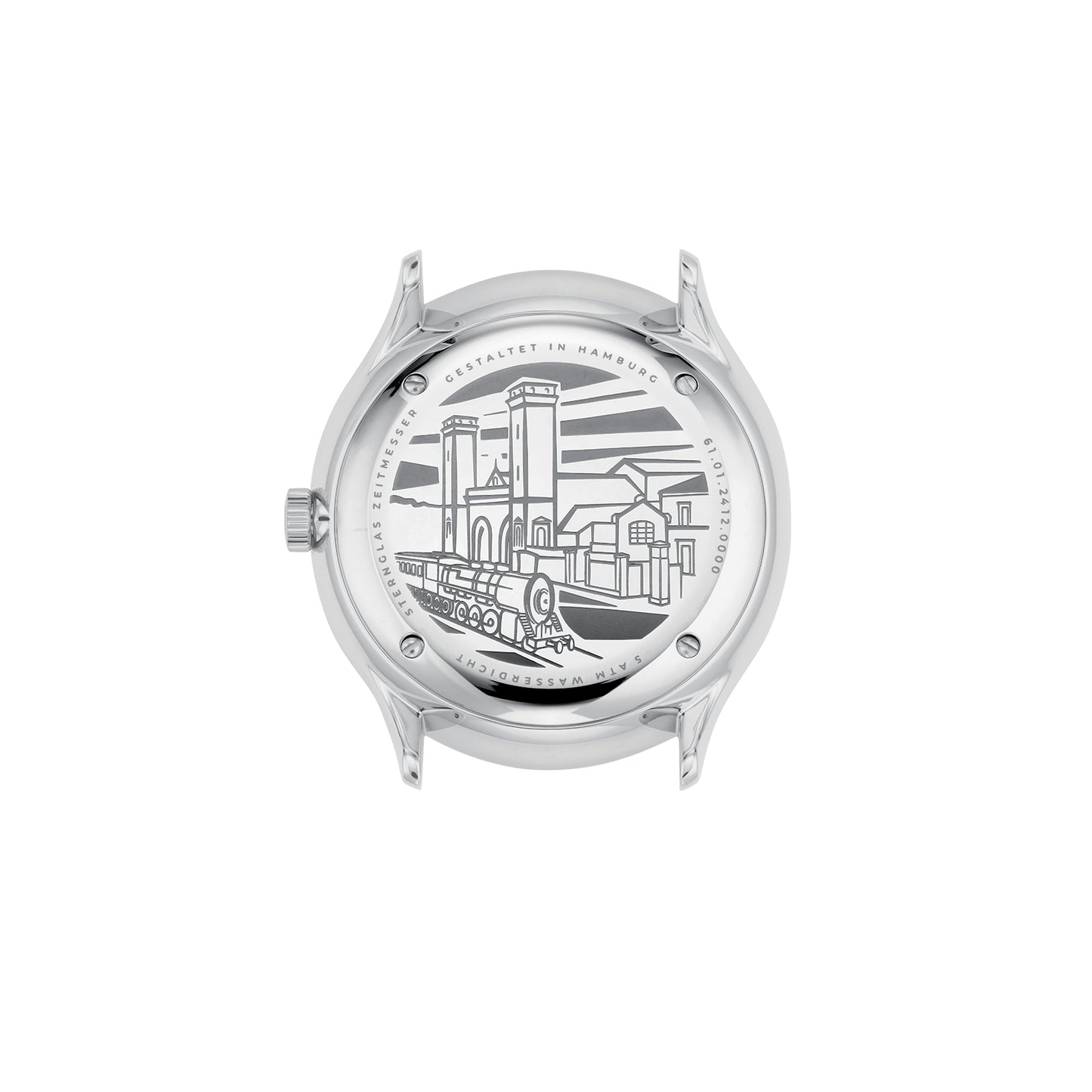 Sternglas Berlin S01-BE10 Herrenuhr Silber • Miyota-Quarzwerk mit Datum & Wochentag • Gewölbtes Saphirglas, Bild 2