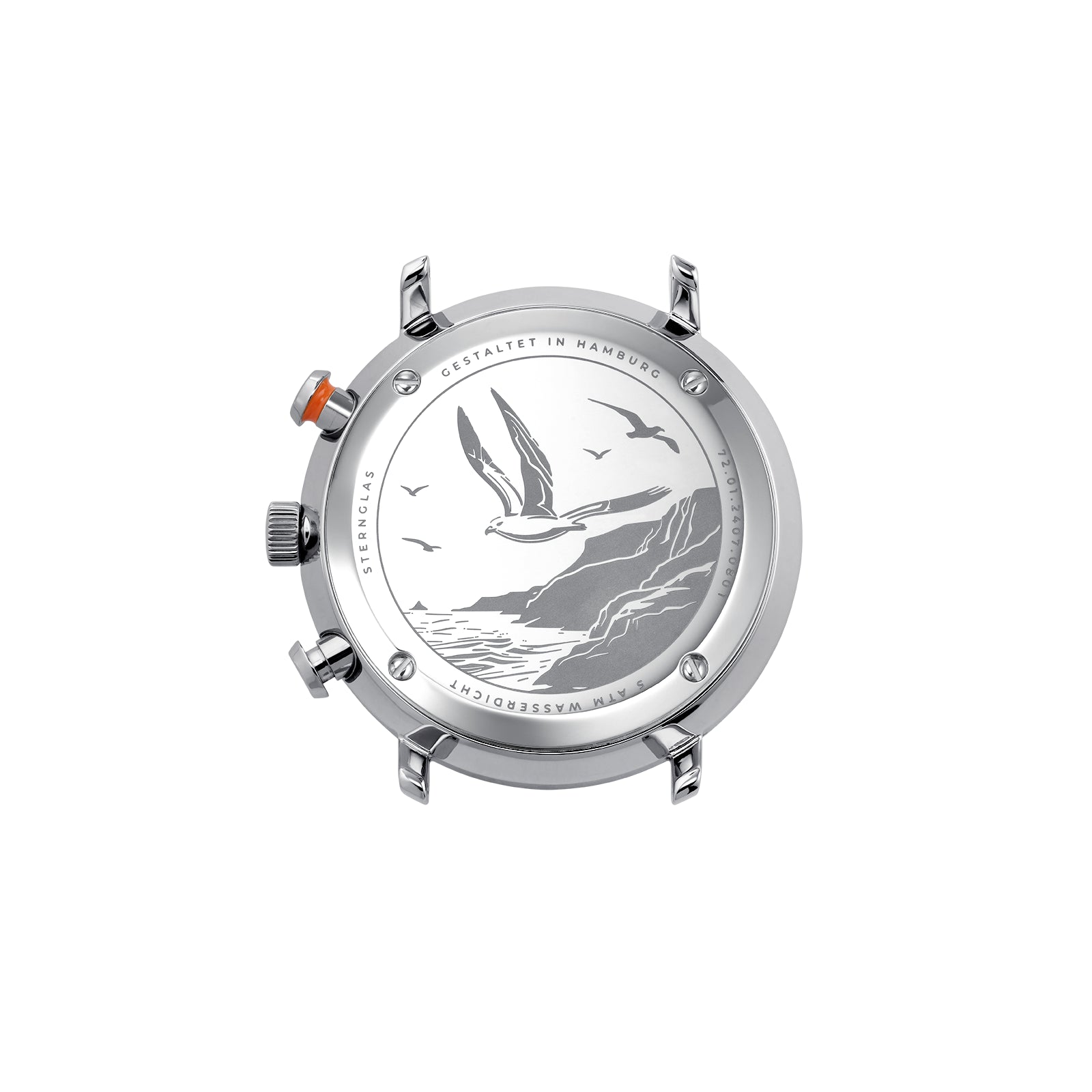Sternglas Hamburg Chrono Edition Küste S01-HC06-EB05 Herrenuhr Dunkelblau • Mecha-Quartz Chronograph • Saphirglas gewölbt