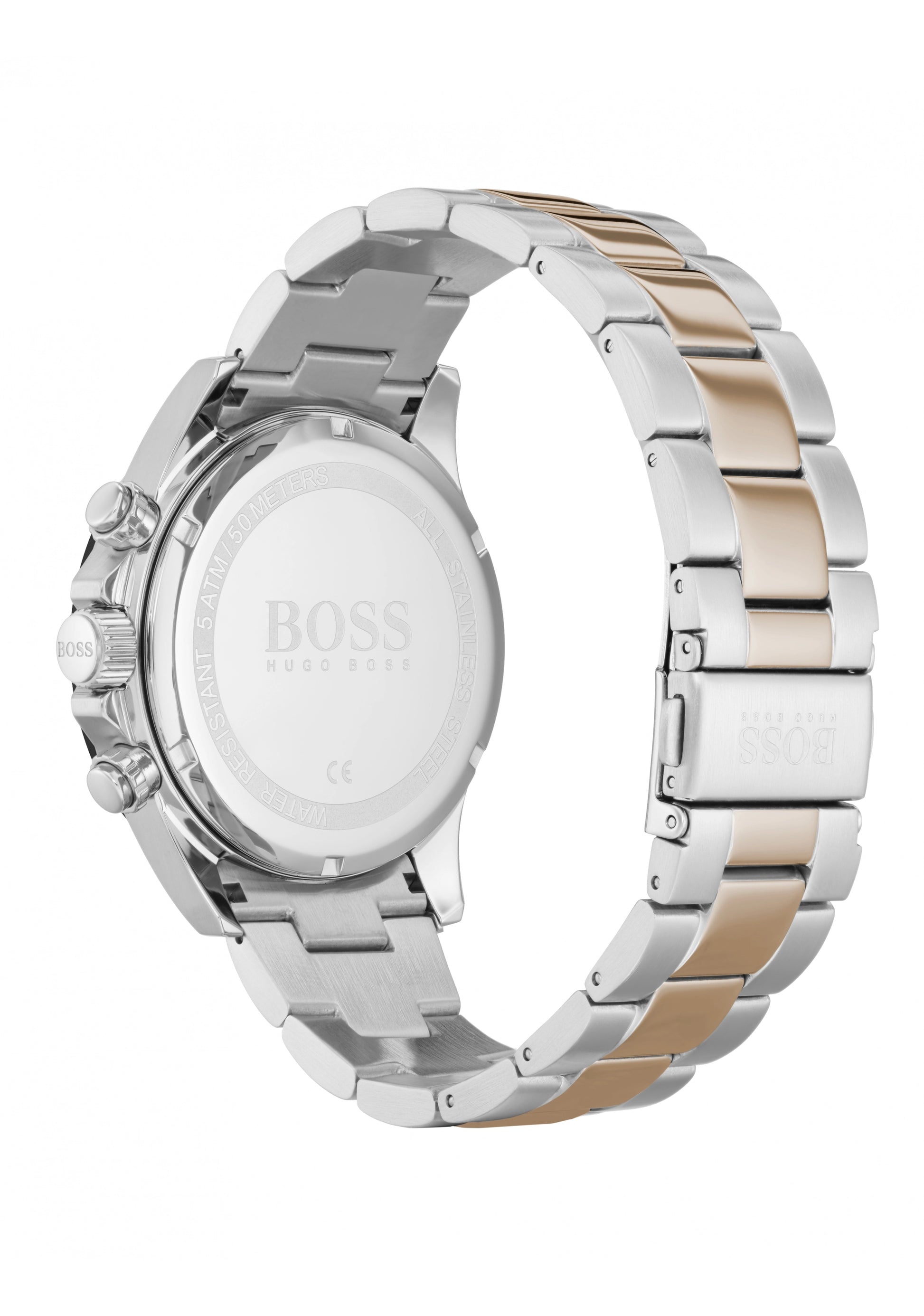 BOSS Hero 1513757 Herren Chronograph Bicolor • Schwarzes Zifferblatt • Mineralglas, Bild 3