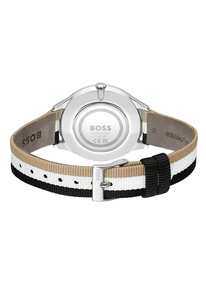 BOSS Pura 1502694 Damen Armbanduhr Silber • Sunray-Zifferblatt • Quarzwerk, Bild 3